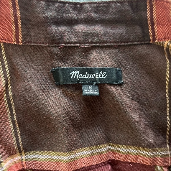 Madewell flannel top - Picture 3 of 4